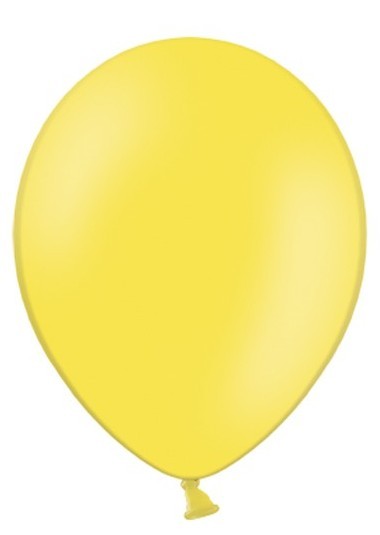 100 Latexballons Pastellgelb 35 cm