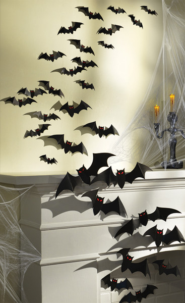 30 pipistrelli decorativi Halloween