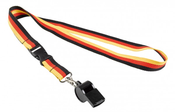 Germany lanyard with whistle
