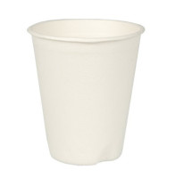 12 sugar cane cups Tosca white 0.2l