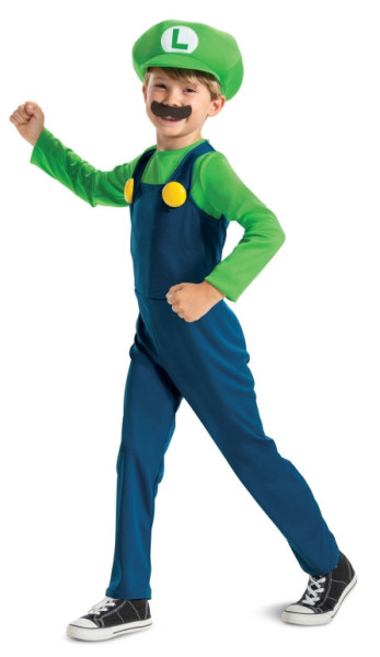Super Mario Luigi Boys Costume