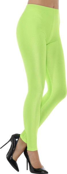 Neonowe zielone legginsy z lat 90