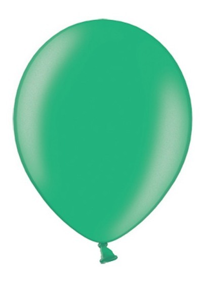 100 ballonger metallic grön 30cm