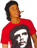 Perruque révolutionnaire Guevara avec bonnet