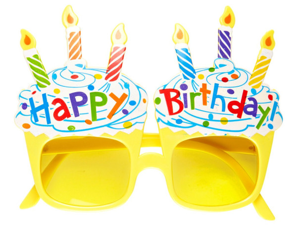 Kolorowe okulary z okazji urodzin