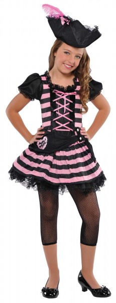 Vestido princesa pirata Mirja negro y rosa