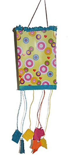 Herzchen & Blumen Zieh-Piñata 40x30cm