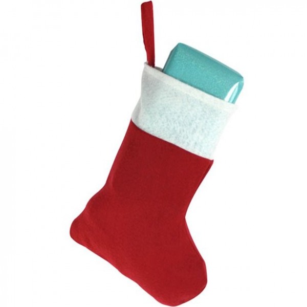 Bolsa regalo calcetín navideño 40cm