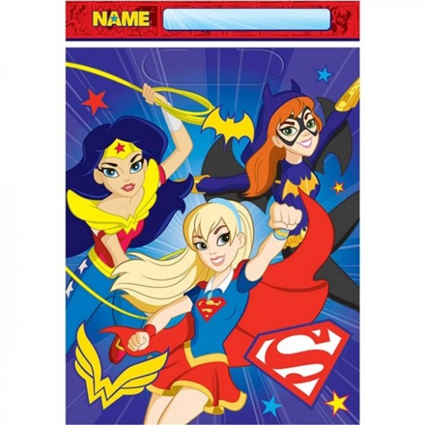 8 sacchetti regalo DC Super Hero Girls