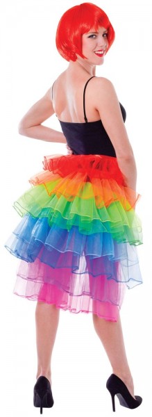 Tulle skirt train rainbow
