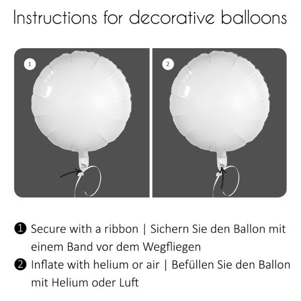 Folienballon Liebe Wünsche 45cm