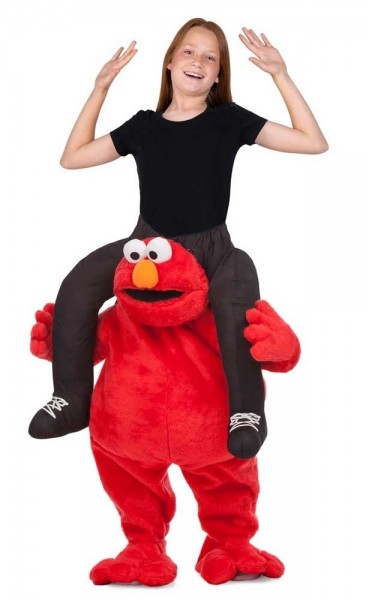 Piggyback Elmo costume for children