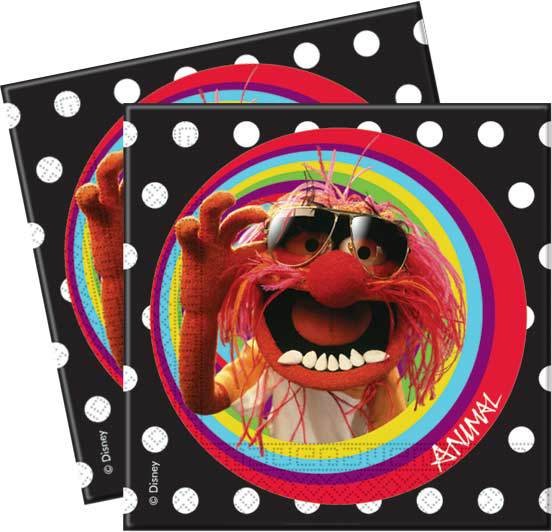 20 Serviettes papier Muppets Kermit And Friends 33x33cm