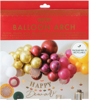 Vorschau: Eco Happy Diwali Ballongirlande 75-teilig