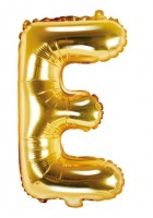 Palloncino foil E gold 35cm