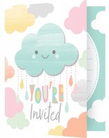 8 Little Cloud Invitation Cards