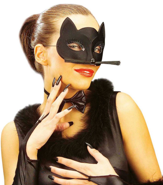 Tajemnicza maska na oczy kota dla kobiet 3