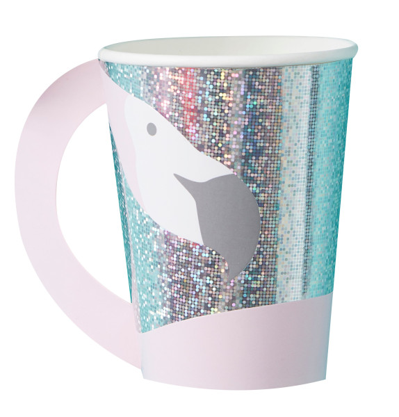 8 Disco Nights Flamingo paper cups