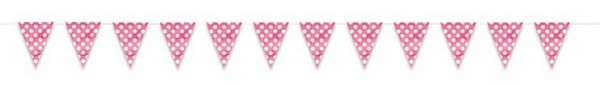 Pennant chain Tiana Pink Dotted 365cm