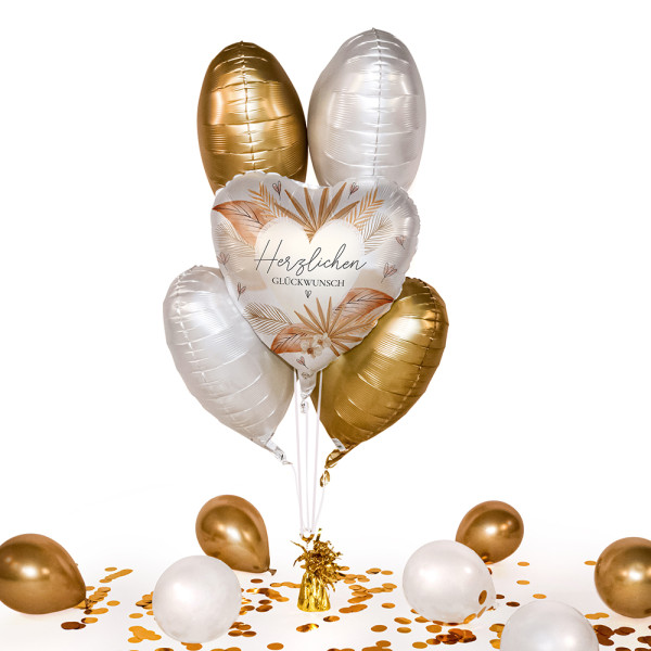 Heliumballon in der Box Boho Congrats