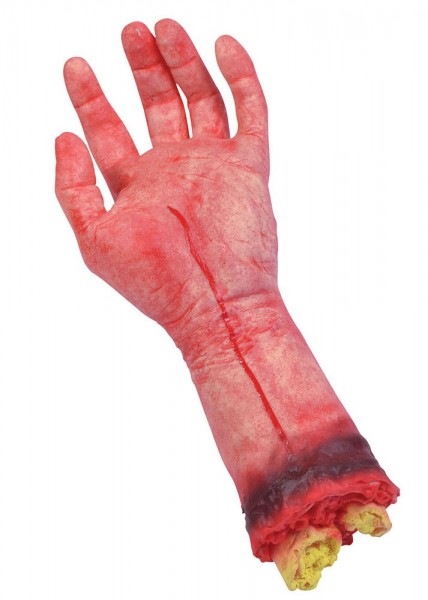 Severed bloody decorative hand