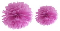Anteprima: Pompon di carta floreale in 35cm rosa scuro
