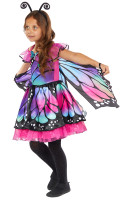 Disfraz de mariposa de colores para niña