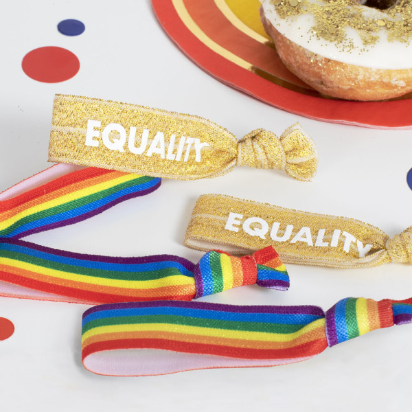 5 bracelets arc-en-ciel Equality