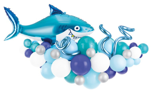 Set de decoración guirnalda de globos Sharky