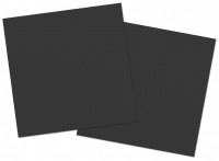 20 serviettes Cleo noir 33 x 33cm