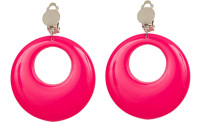 80s neon earrings pink