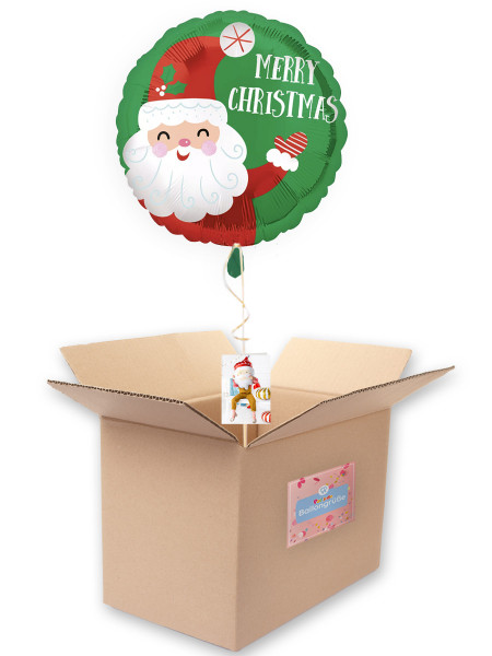 Palloncino foil di Babbo Natale che agita 46 cm