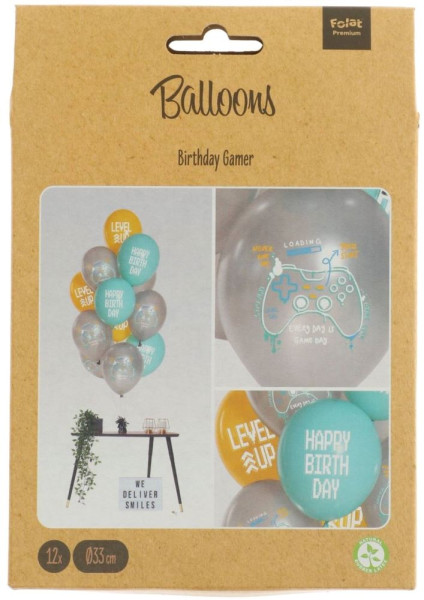 12 Tagessieger Geburtstags-Ballons 33cm 3