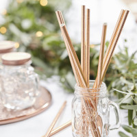 Preview: 25 fairy tale wedding paper straws 18cm