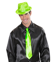Vorschau: Krawatte glänzend neon grün