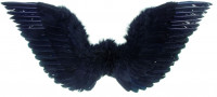Vorschau: Dunkler Engel Federflügel schwarz