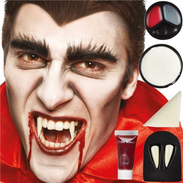 Set de maquillaje vampiro de 5 piezas