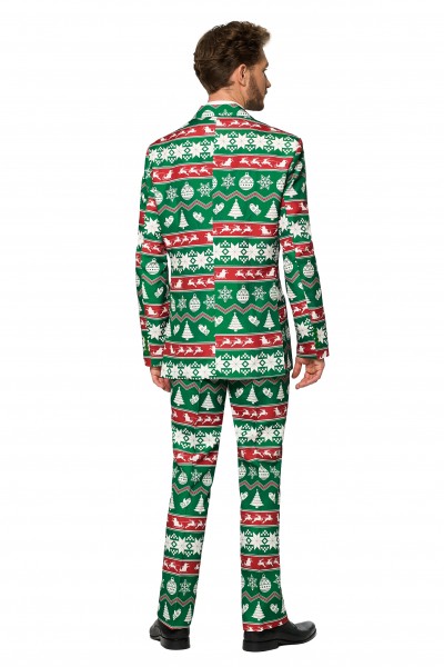 Suitmeister party suit Christmas Green Nordic 2
