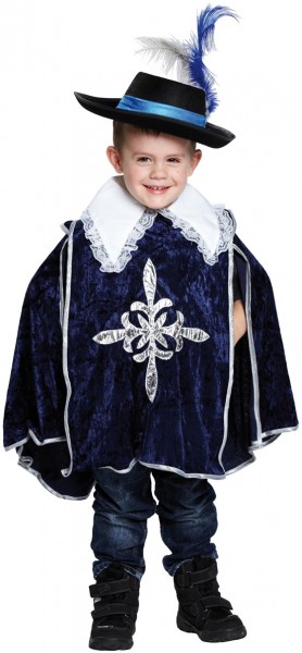 Blue offspring musketeer kids costume
