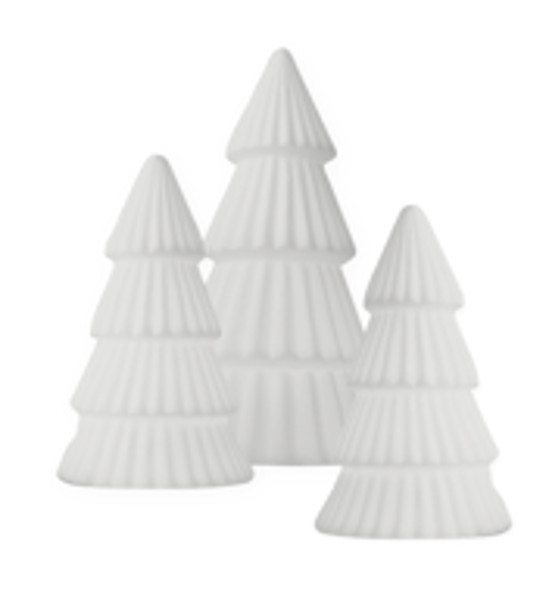 2 Keramik Dekofiguren - Christmas Tree