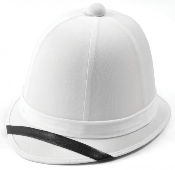 White soldier combat helmet