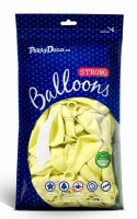 Vorschau: 50 Partystar Luftballons pastellgelb 27cm
