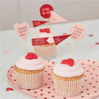 Valentinstags Muffin Topper Set