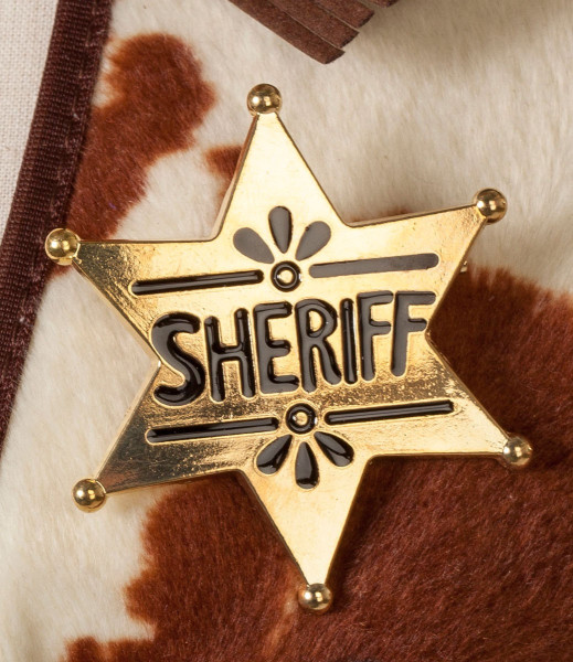 Gouden sheriff star badge