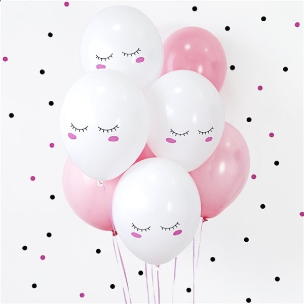 6 Sweet Blush Luftballons 30cm