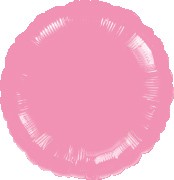 Ronde folieballon roze 46cm