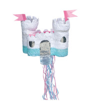 Weiße Märchenschloss Zieh-Piñata