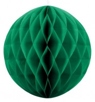 Oversigt: Honeycomb-kugle Lumina mørkegrøn 40cm