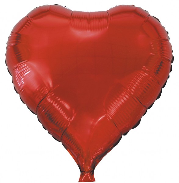 Rode folie ballon hart joy 45cm