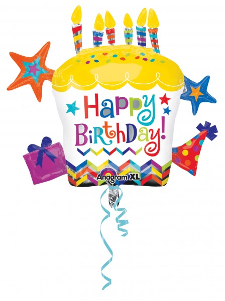 Folienballon Cupcake Happy Birthday
